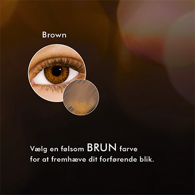Farvede kontaktlinser med brune nuancer Farvede kontaktlinser med brune nuancer