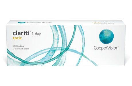 Æske med CooperVision Clariti 1 day Toric-kontaktlinser 30 stk