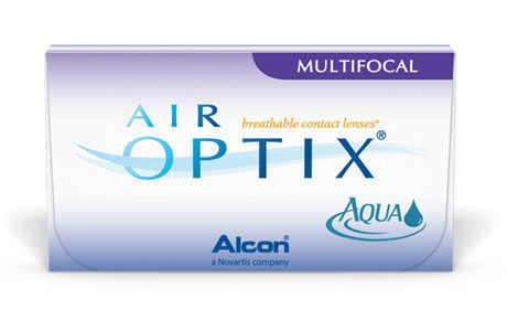 Æske med Alcon Air Optix Multifocal-kontaktlinser