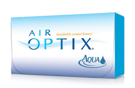 Æske med Air Optix Aqua-kontaktlinser