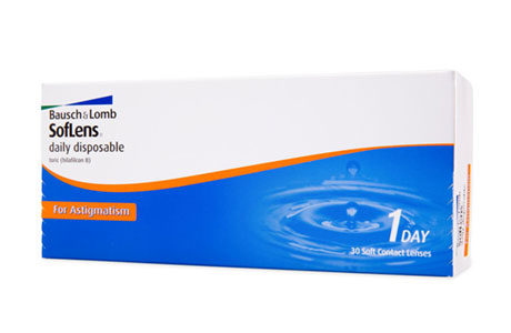 Æske med Bausch+Lomb Soflens Daily Disposable-kontaktlinser