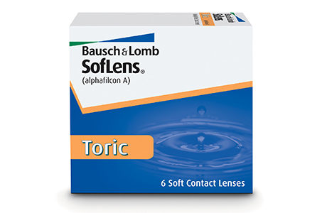 Æske med Bausch+Lomb Soflens Toric-kontaktlinser