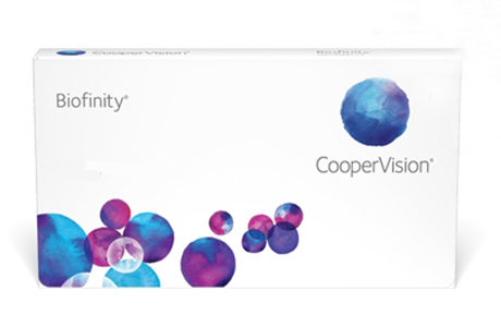 Æske med CooperVision Biofinity-kontaktlinser