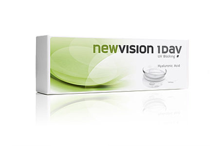 Æske med Vision Care New Vision 1 Day-kontaktlinser