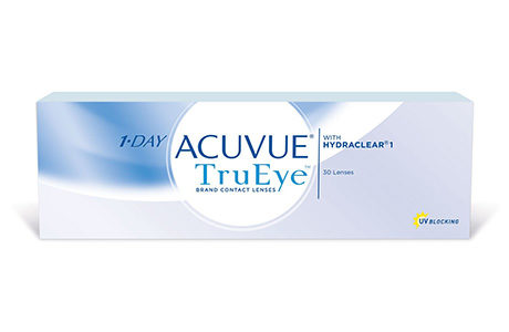 Æske med Acuvue 1 Day TrueEye-kontaktlinser