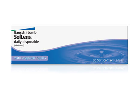 Æske med Bausch+Lomb Soflens Daily Disposable-kontaktlinser 30 stk.