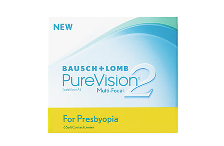 Æske med Bausch+Lomb Purevision 2 for presbyopia-kontaktlinser