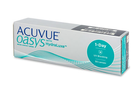 Æske med Johnson & Johnson Acuvue Oasys 1 day-kontaktlinser