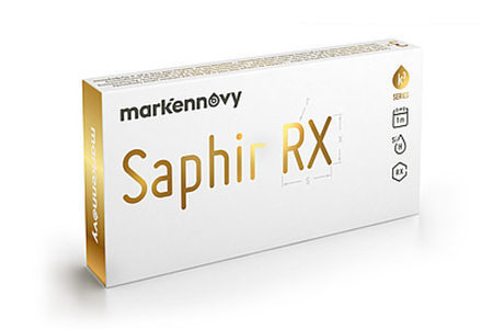 Æske med VisionCare Saphir Rx Toric-kontaktlinser