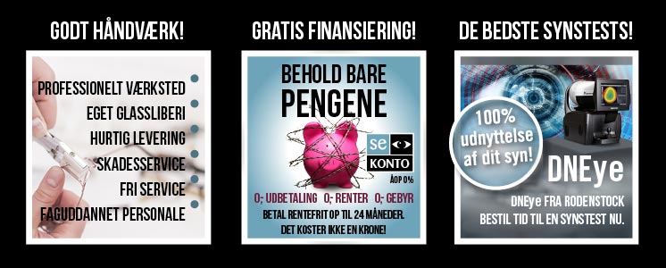 Vi kan hjælpe dig med alle slags synsproblemer