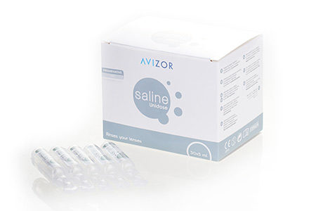 Pakke med Avizor Saline Unidose-ampuller