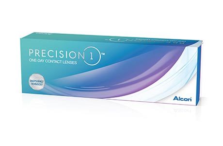 Æske med Alcon Precision1-kontaktlinser