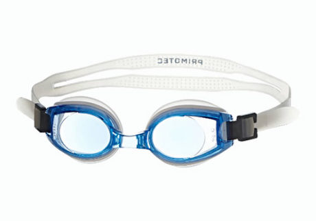 Blå svømmebriller med styrke til børn