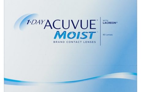 Æske med Acuvue Moist 1 Day-kontaktlinser 90 stk
