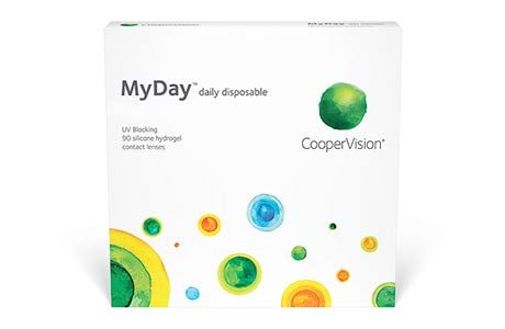 Æske med Coopervision MyDay Toric daily disposable-kontaktlinser 90 stk