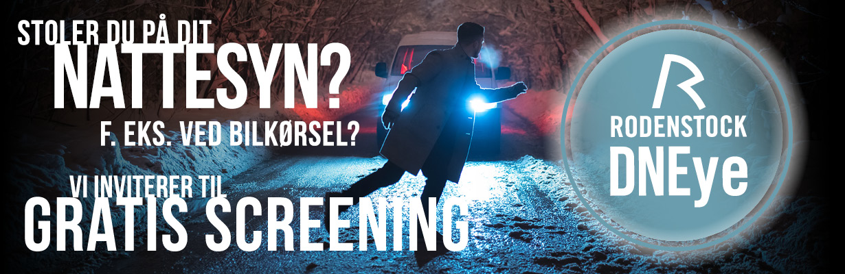 Banner for nattesynsoptimering og gratis screening af nattesyn