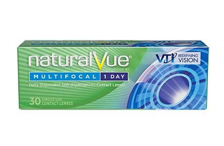 Æske med naturalVue Multifocal 1 day kontaktlinser