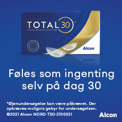 Æske med Alcon TOTAL30 kontaktlinser.