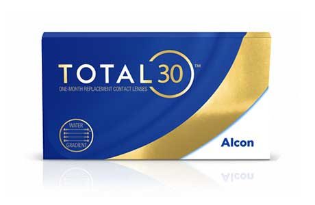Æske med Alcon TOTAL30 kontaktlinser