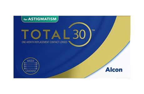 Æske med TOTAL30 astigmatisme kontaktlinser fra Alcon